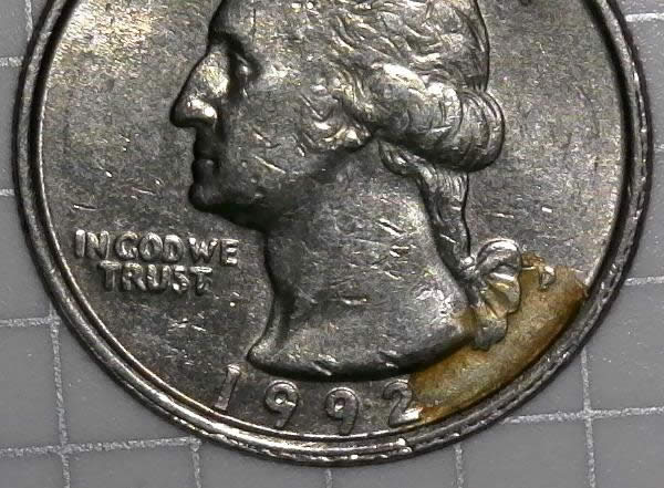 1992-P-Washington-Quarter-With-Collar-Clash-Walmart-Change-From-Purchase